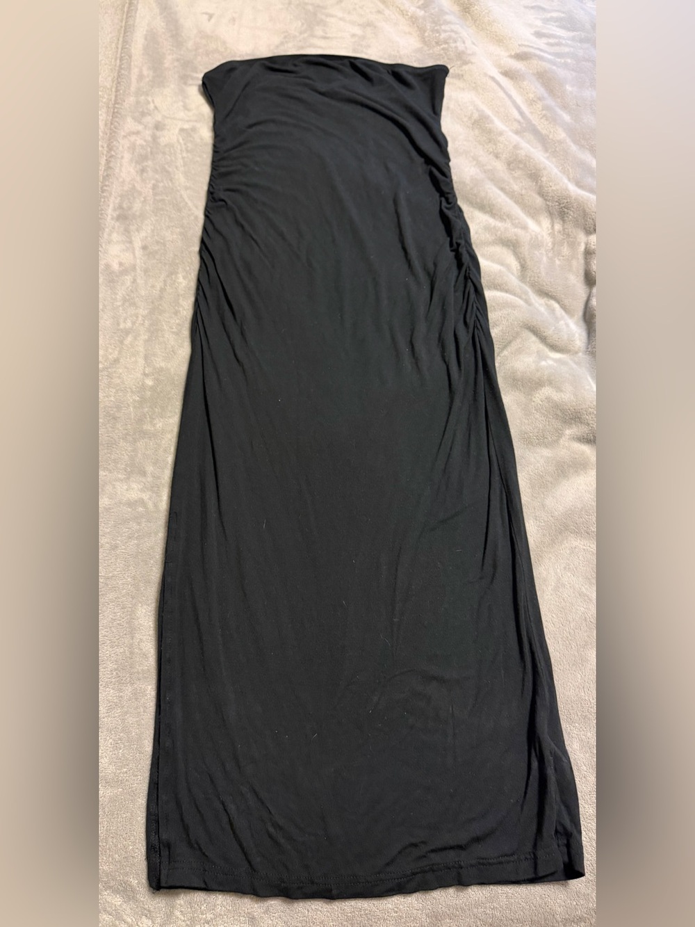 SHEIN Black Strapless Maxi Skirt